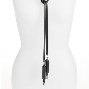 Kendra Scott Gunmetal Tassel Necklace